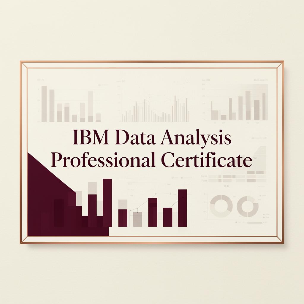 IBM Data Analyst Professional Certificate certificate